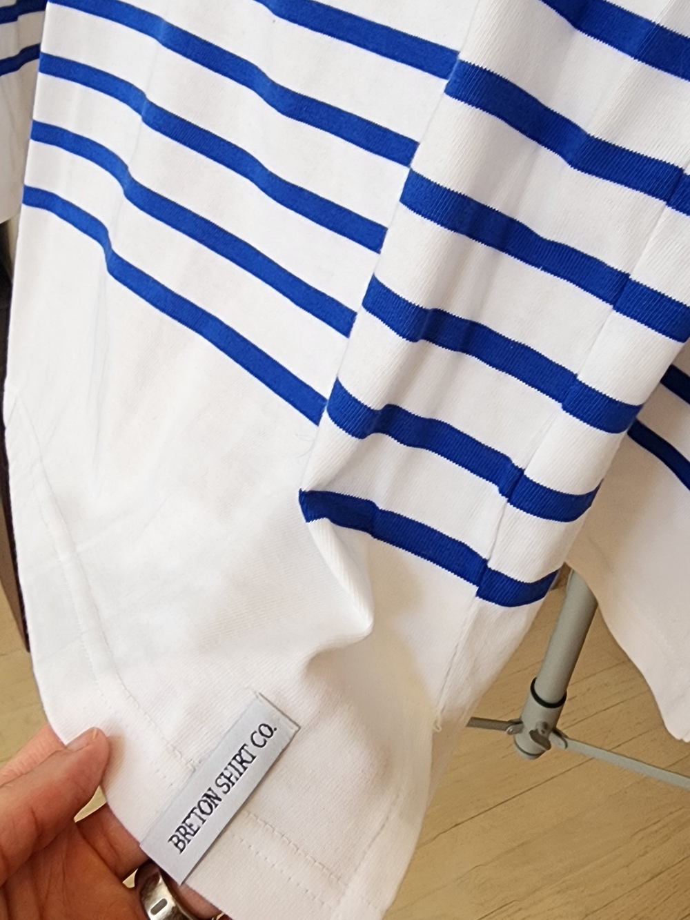 NWOT Saint James Naval Sailor Breton Shirt with Blue and Red Stripes Size S - Picture 11 of 11